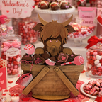 I Love Moo Basket Changeable 3D LASER PROJECT G313