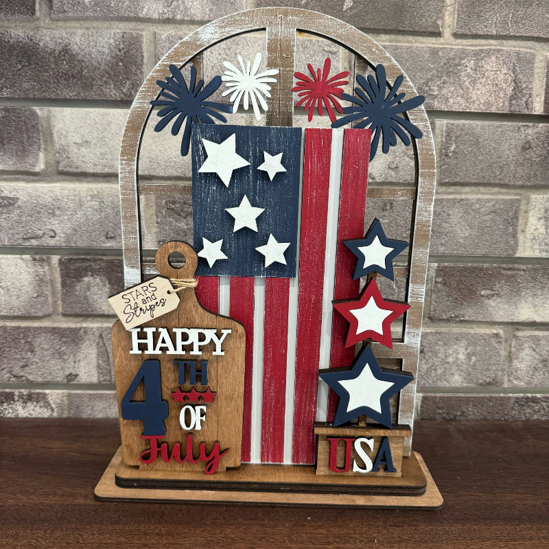 Interchangeable Arch 4th of July3D LASER PROJECT G493