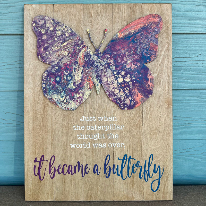 It Became A Butterfly Mixed Media Signature P013805