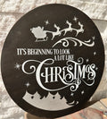 It's Beginning to Look A Lot Like Christmas Round Design P03099