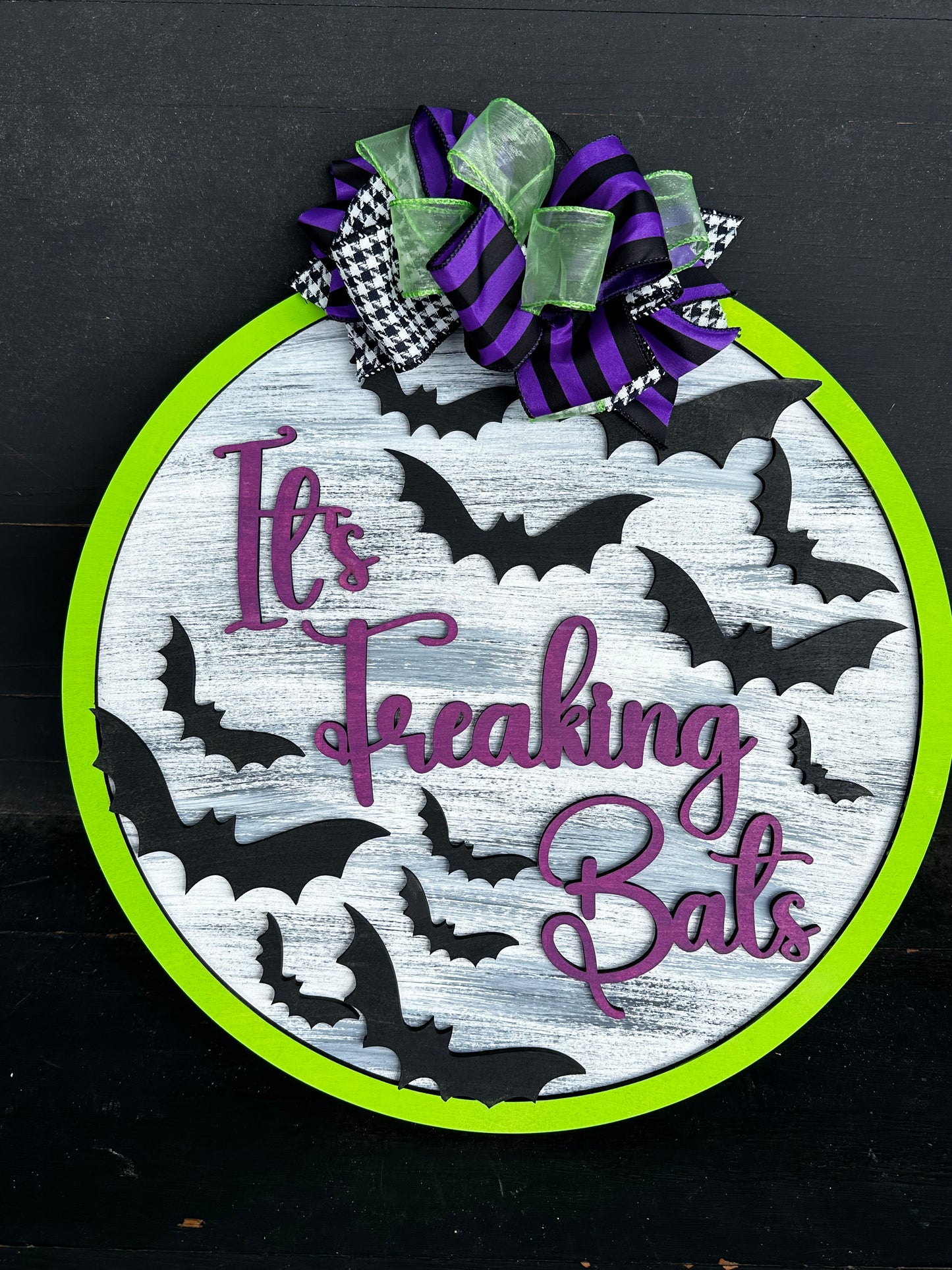 It's Freaking Bats 3D Door Hanger Design P13132