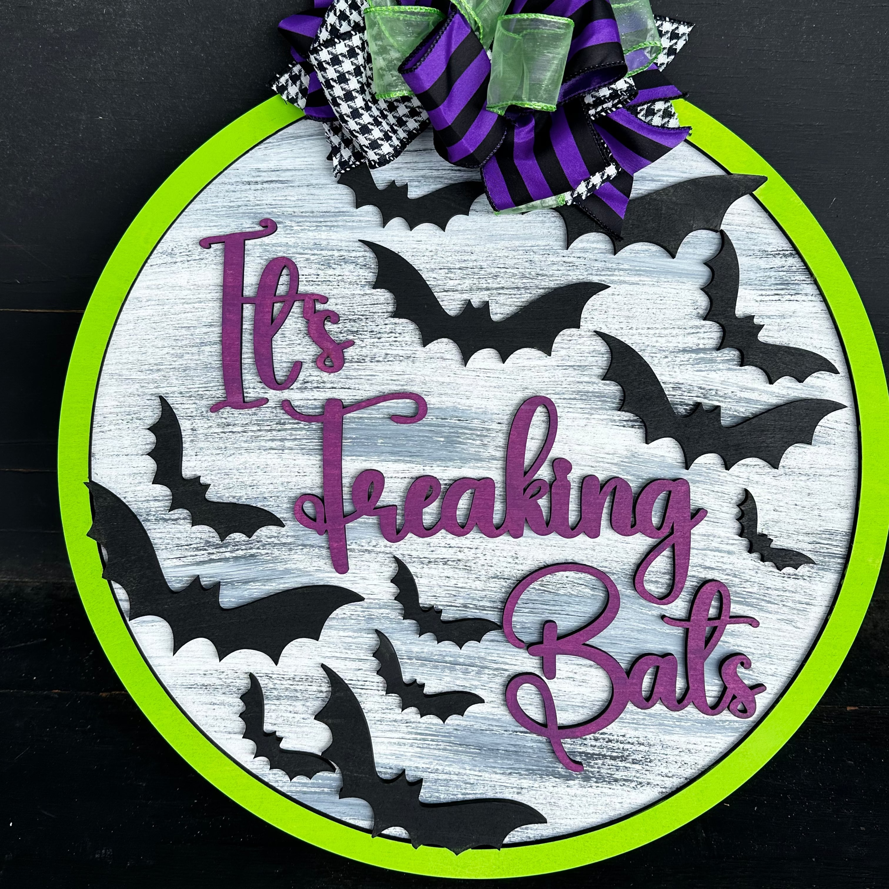 It's Freaking Bats 3D Door Hanger Design P13132