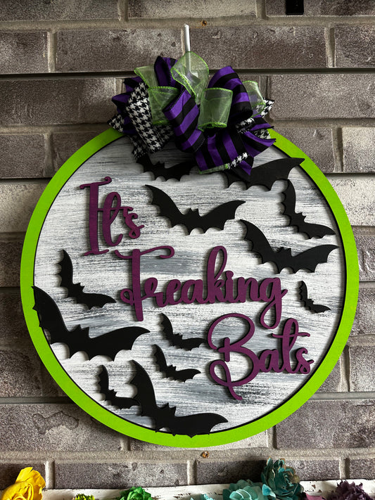 It's Freaking Bats 3D Door Hanger Design P13132