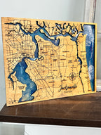 Jacksonville Epoxy Map Workshop Choice  P03128 (You Pour the Background, We'll Attach the Map) P03128
