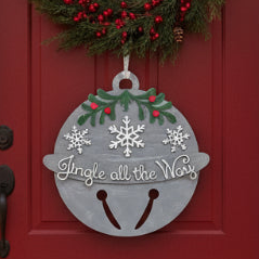Jingle All Way 3D DOOR HANGER - G186