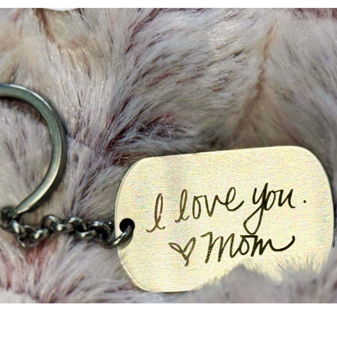 Handwriting Engraved Keychains P13579
