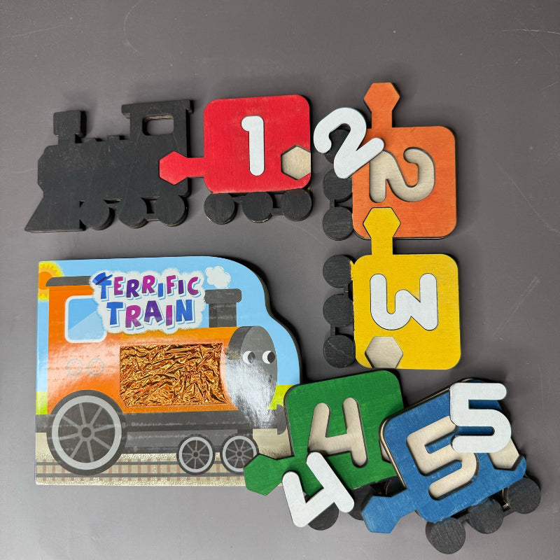 Kid's Train Puzzle 3D LASER PROJECT - P014106