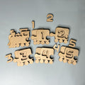 Kid's Train Puzzle 3D LASER PROJECT - P014106