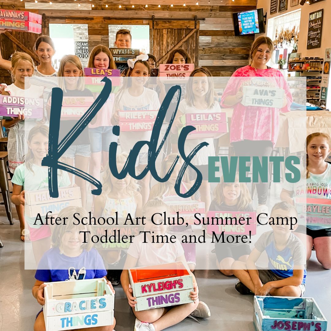 Kids Events at Paisley Grace Makery Toddler Time, Summer Camp, After School Art Club and More
