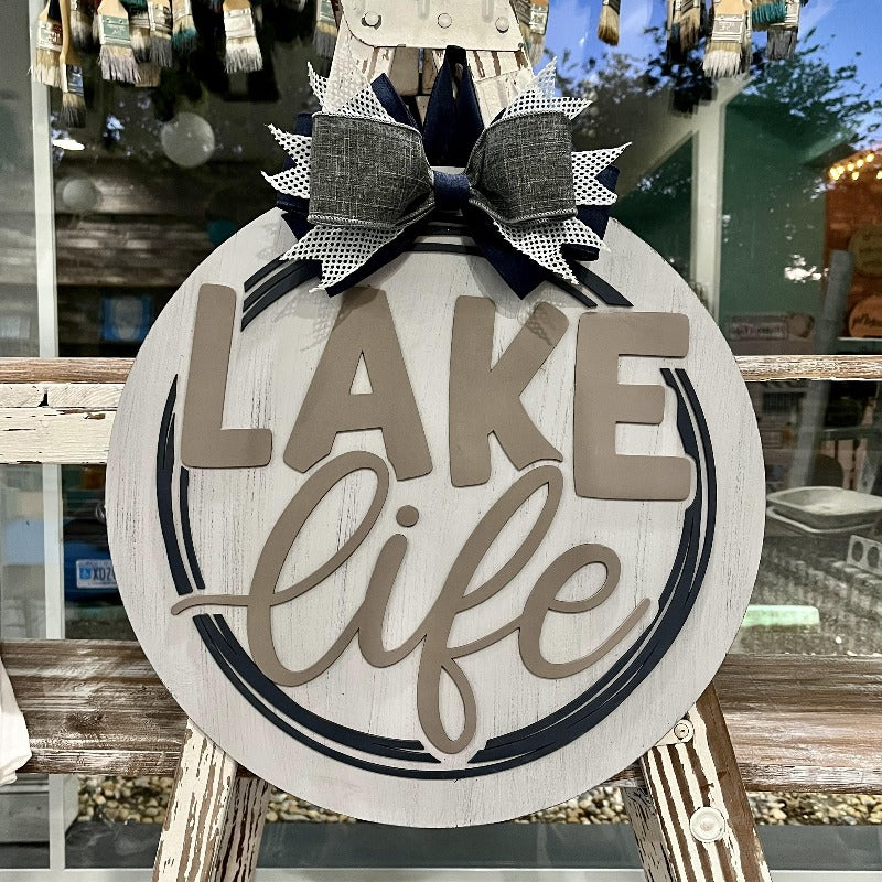 Lake Life 3D Round Design P1332