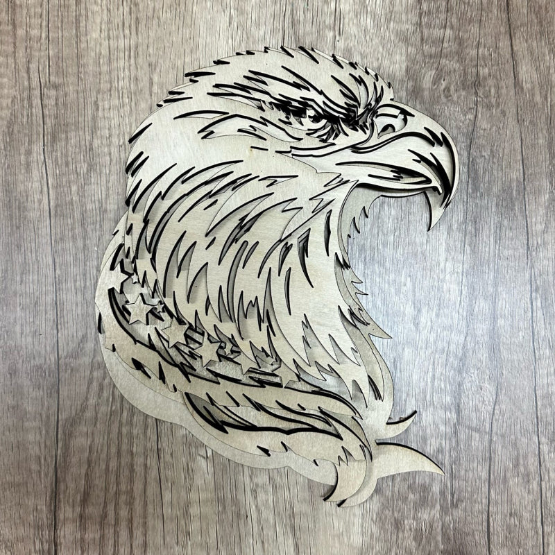 Layered Eagle 3D LASER PROJECT - P014145