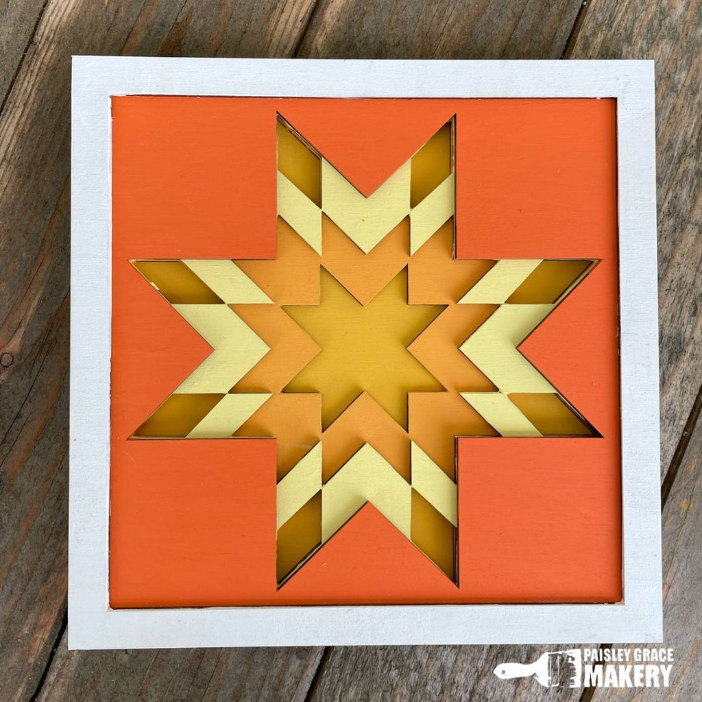 Layered Quilt #2 3D Sign P03742
