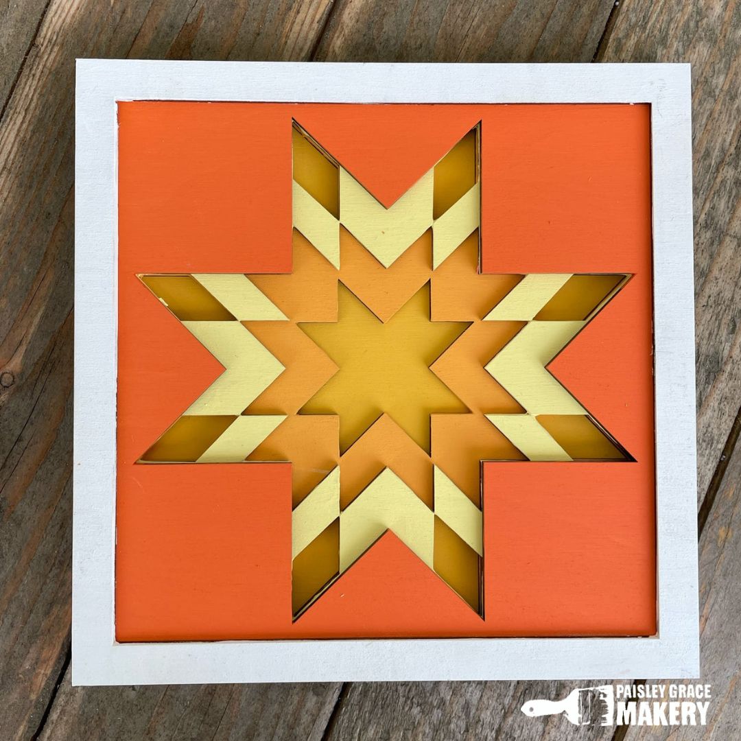 Layered Quilt #2 3D Sign P03742