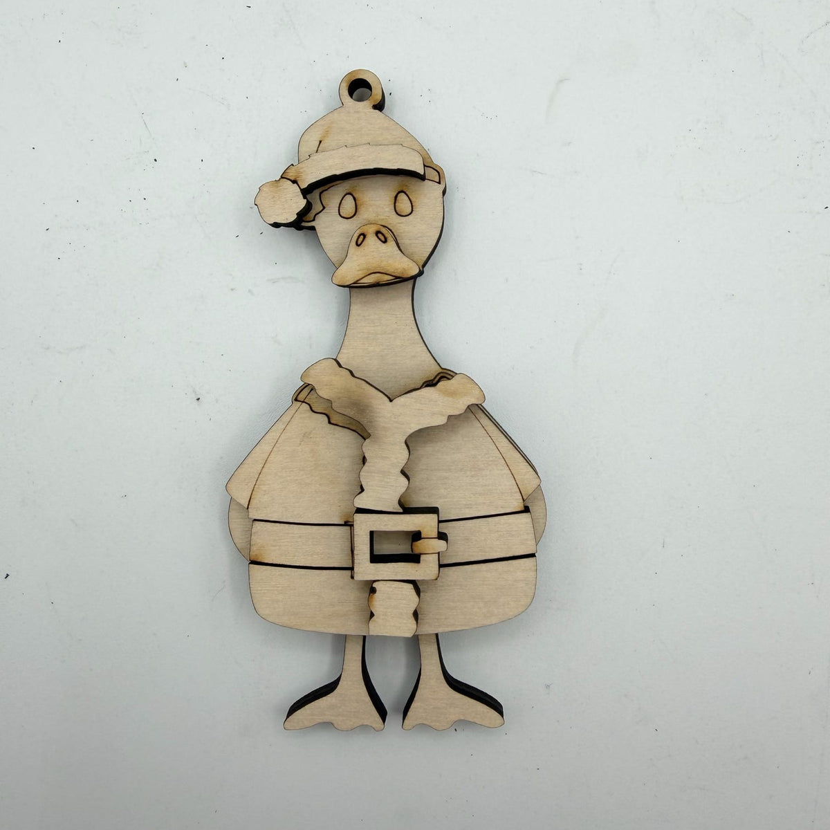 Layered Santa Goose Ornament G0796