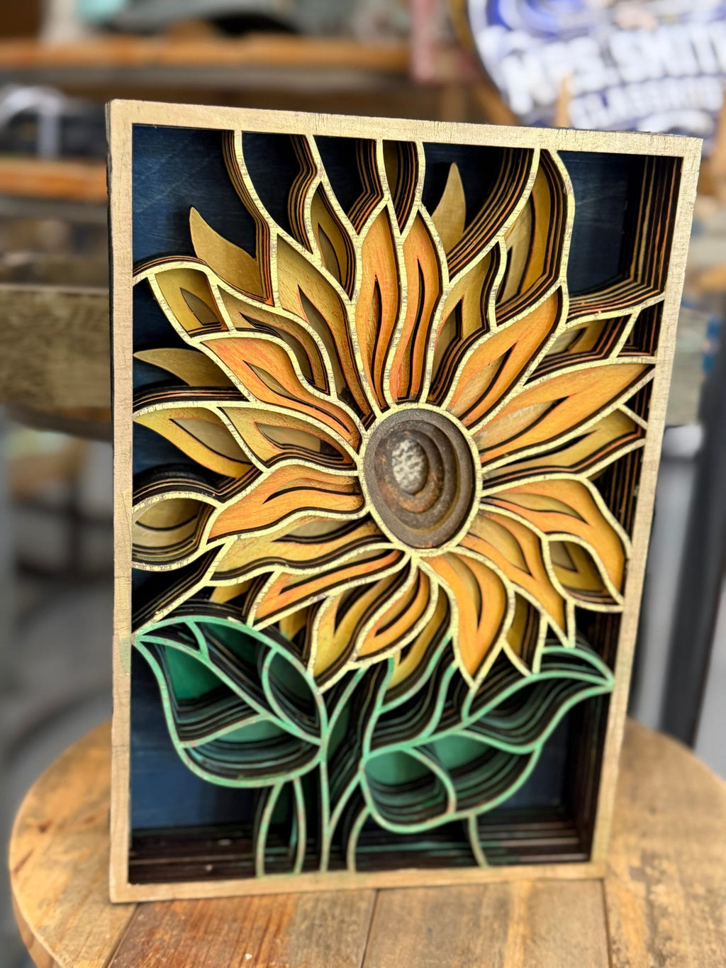 Layered Sunflower 3D LASER PROJECT G0653