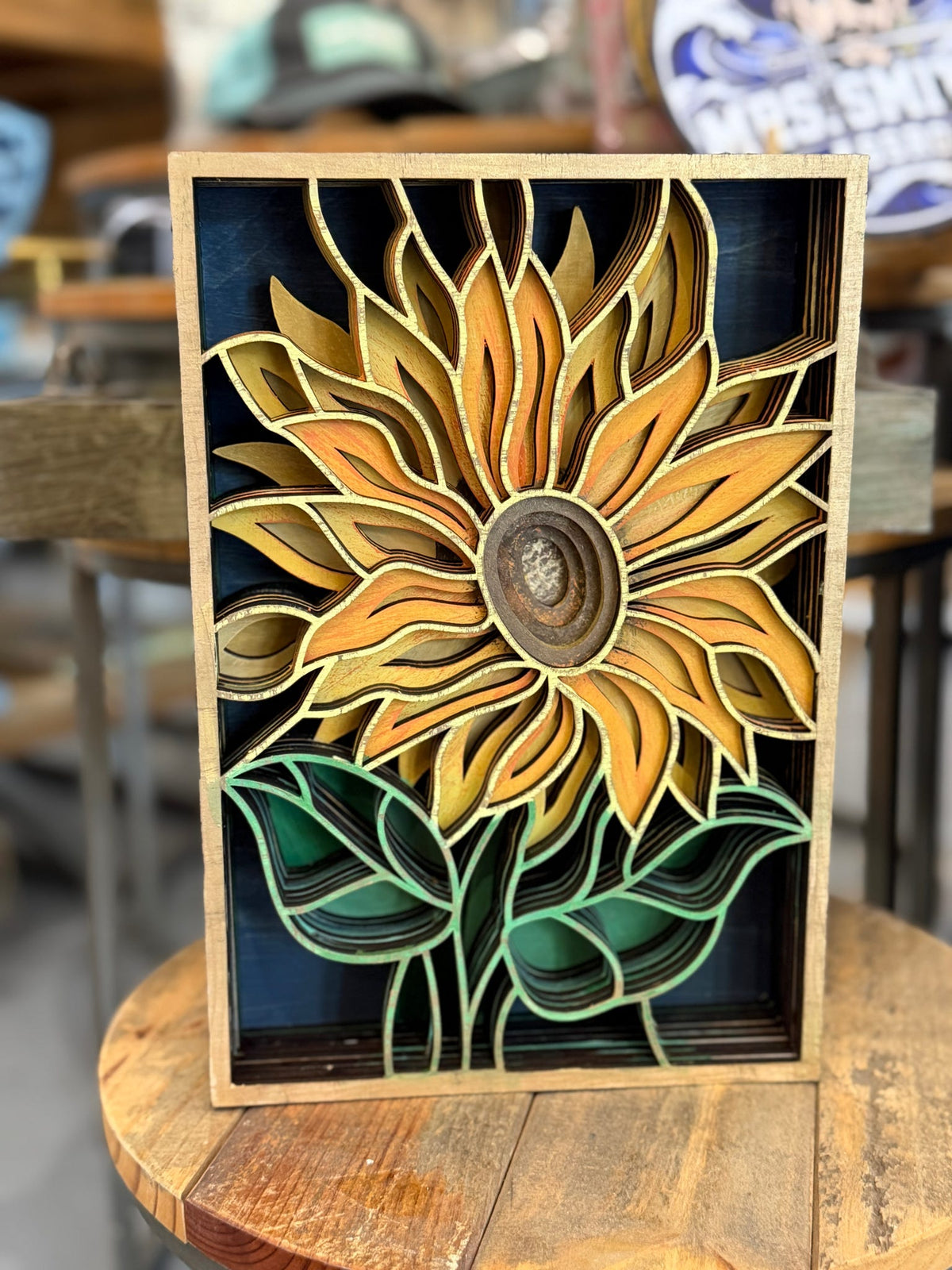Layered Sunflower 3D LASER PROJECT G0653