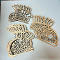 Layered 3D Floral Bunny Trio P013777