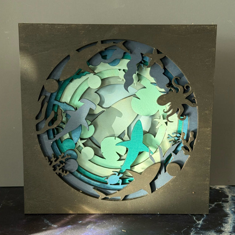 Layered Ocean Depths 3D LASER PROJECT- P014169