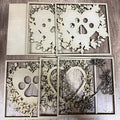 Layered Paw Print Heart 3D LASER PROJECT G0534