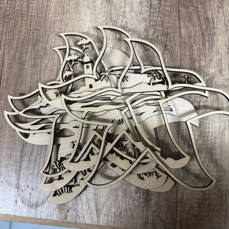 Layered Starfish 3D LASER PROJECT - P014094