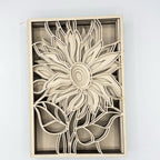 Layered Sunflower 3D LASER PROJECT G0653
