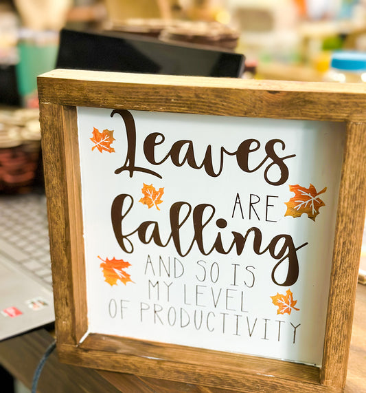 Leaves are Falling, and so is my level of Productivity MINI DESIGN P02938