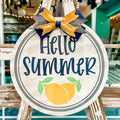 Lemon Hello Summer Round Design & Swappable Design P1271