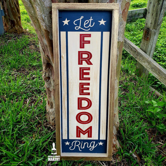 Let Freedom Ring Plank Design P0447