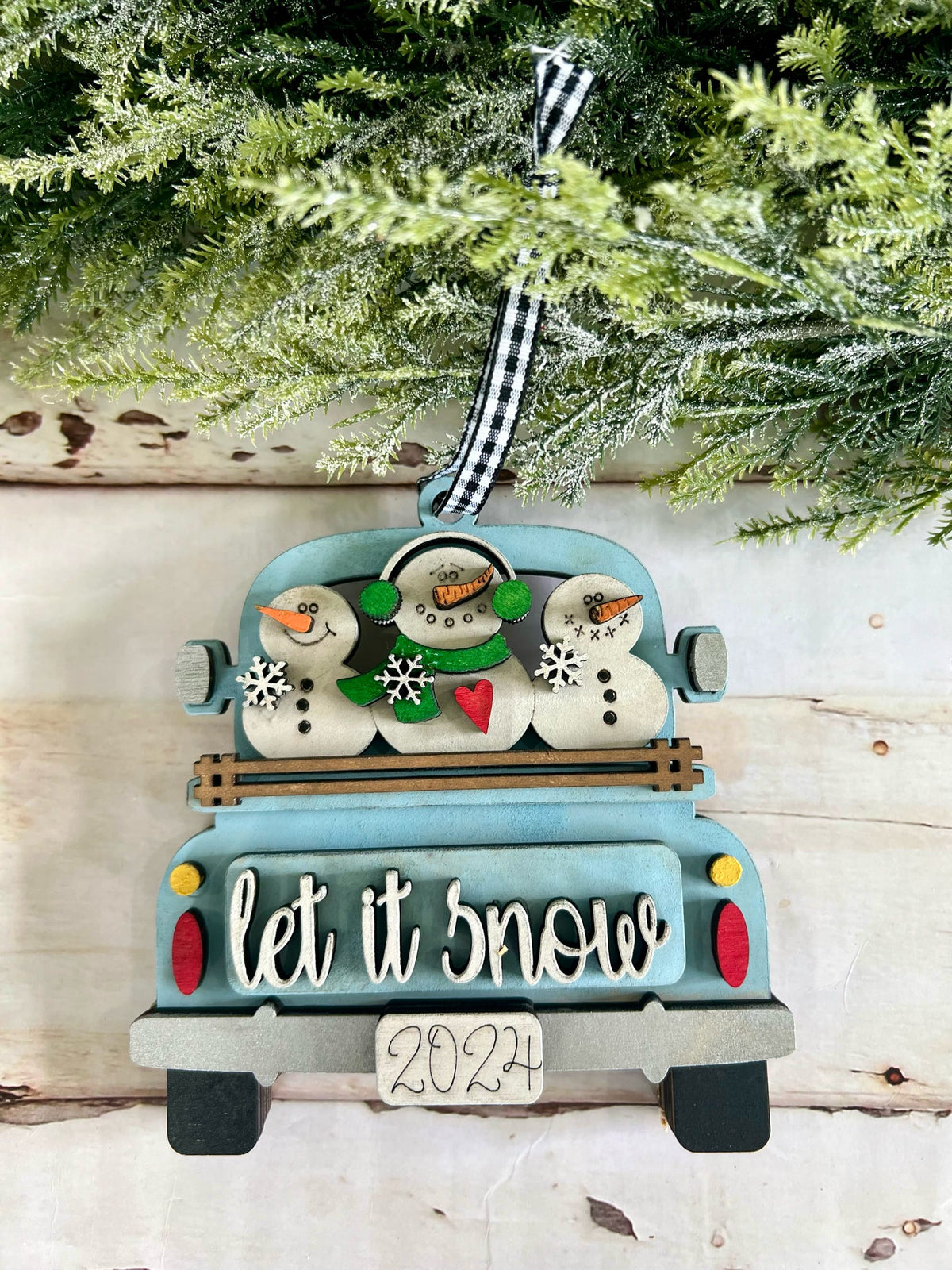 Let it Snow Truck Ornament Gift Card Holder P13197