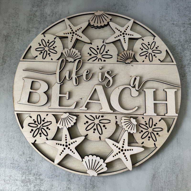 Life's A Beach 3D DOOR HANGER - P014188