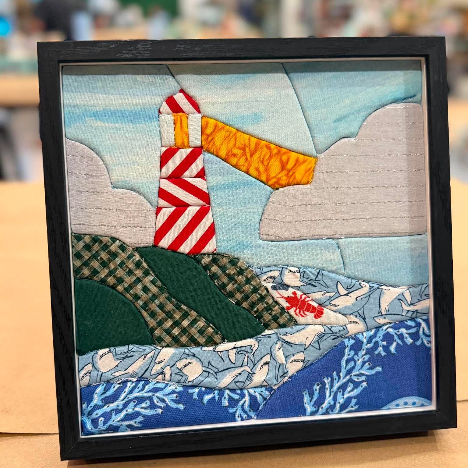 Lighthouse Kinusaiga Fabric Art G0695