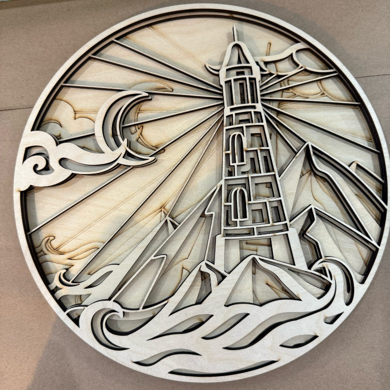 Lighthouse Layered Round P13172