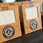 Logo Frame- Personalized 4x6 Wood Frame - Graduation, Corporate Events, Wedding