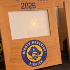 Logo Frame- Personalized 4x6 Wood Frame - Graduation, Corporate Events, Wedding
