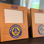 Logo Frame- Personalized 4x6 Wood Frame - Graduation, Corporate Events, Wedding