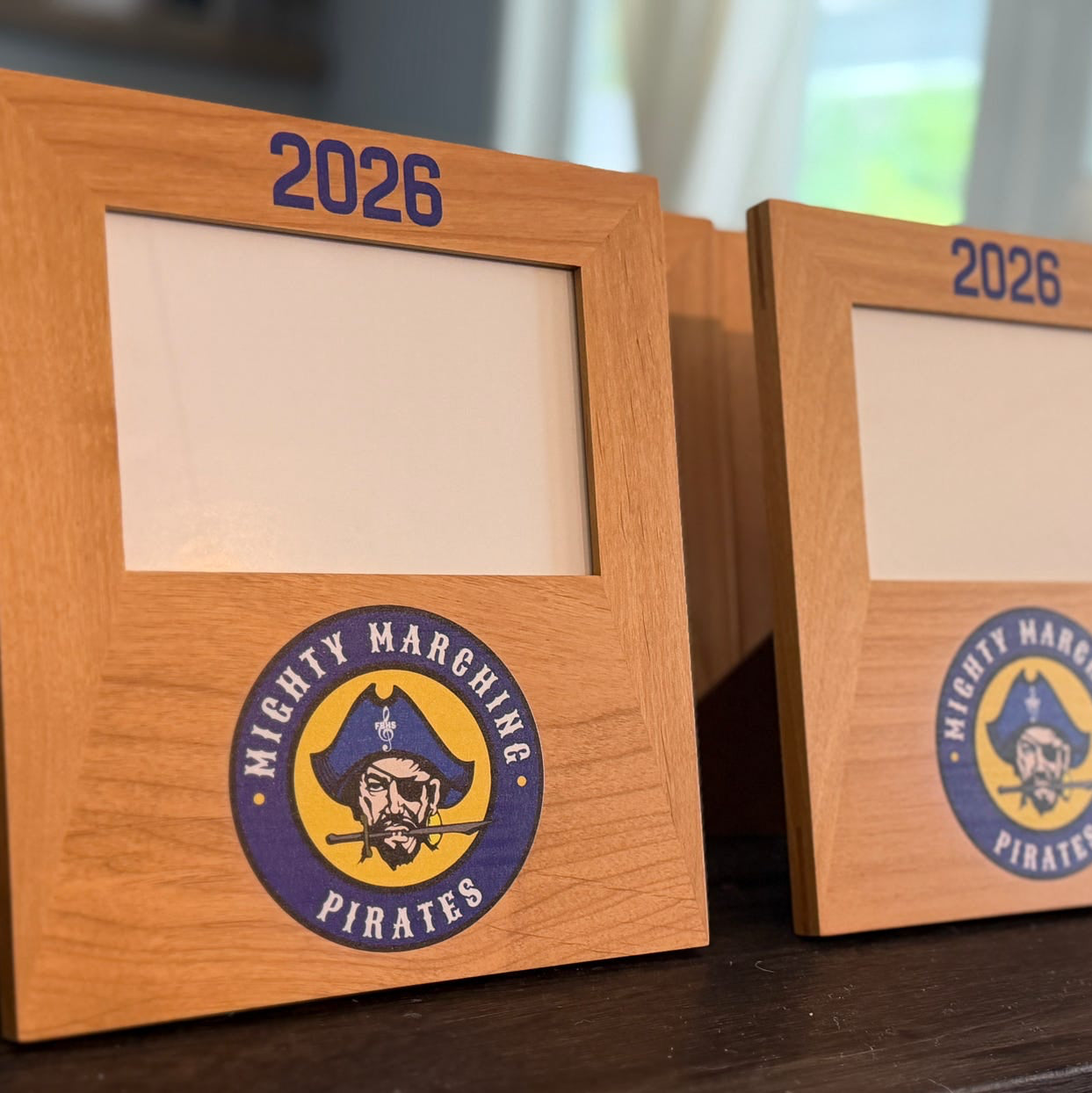 Logo Frame- Personalized 4x6 Wood Frame - Graduation, Corporate Events, Wedding