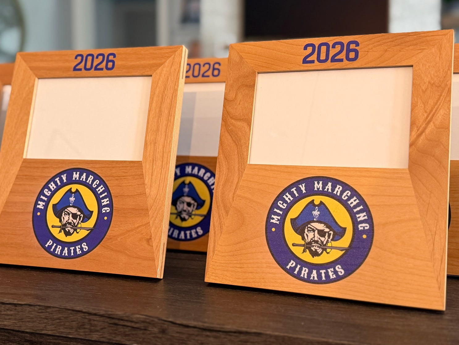 Logo Frame- Personalized 4x6 Wood Frame - Graduation, Corporate Events, Wedding
