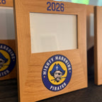 Logo Frame- Personalized 4x6 Wood Frame - Graduation, Corporate Events, Wedding