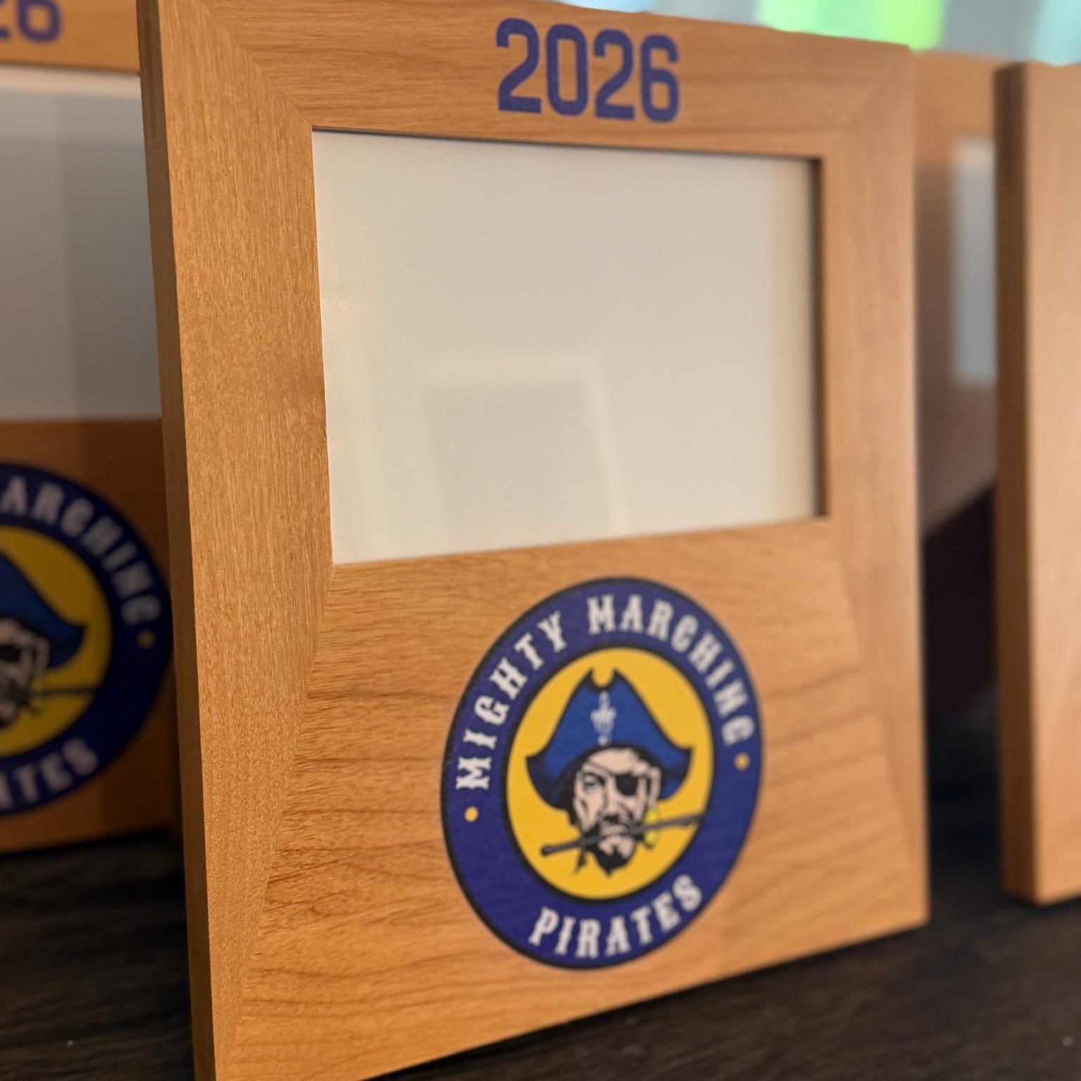 Logo Frame- Personalized 4x6 Wood Frame - Graduation, Corporate Events, Wedding