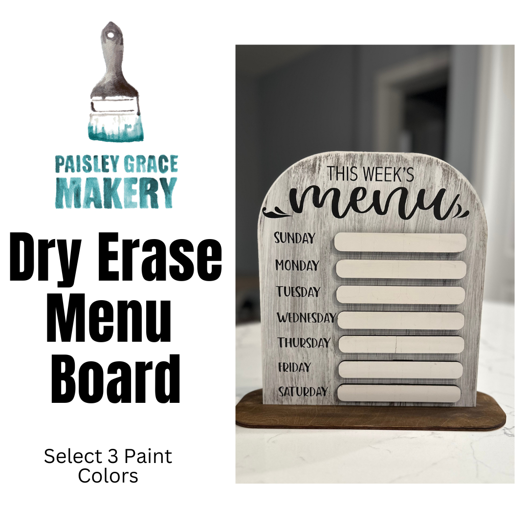 Menu Board with Dry Erase Slots *LIMITED AVAILABLE*