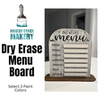 Menu Board with Dry Erase Slots *LIMITED AVAILABLE*