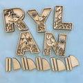 Mermaid Letters 3D LASER PROJECT - P014129
