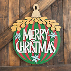 Merry Christmas Ornament 3D DOOR HANGER - 