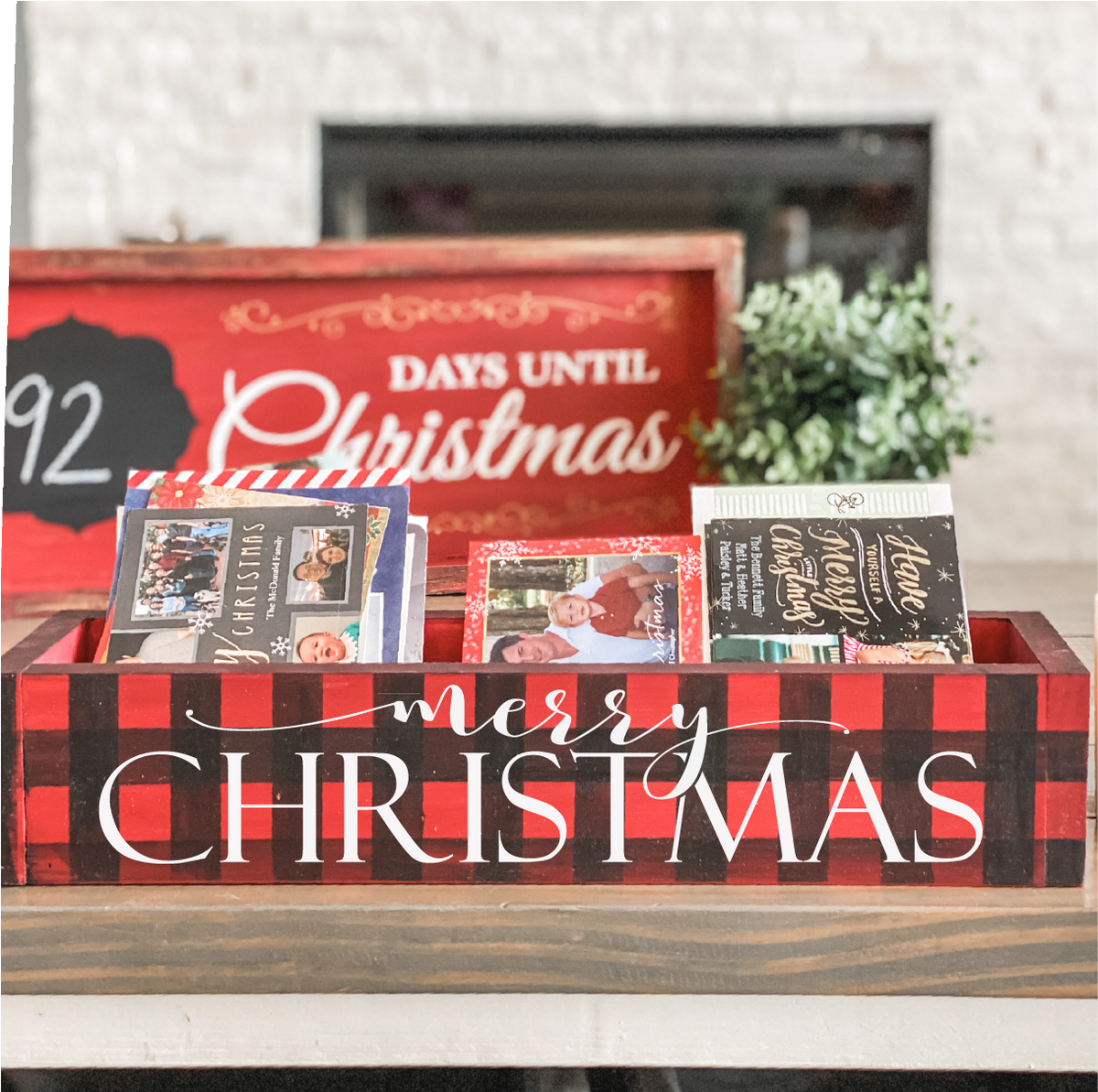 Merry Christmas Wood Box P03006