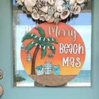 Merry Beachmas 3D DOOR HANGER - G185
