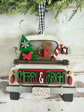 Merry and Bright Truck Ornament Gift Card Holder P13196