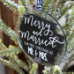Merry and Married 2023 Acrylic Ornament P02963