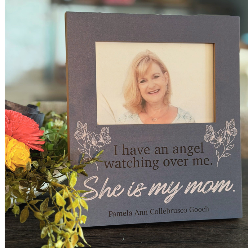 I have an Angel In Heaven - Personalized Wood Frame 4x6 Wood Frame