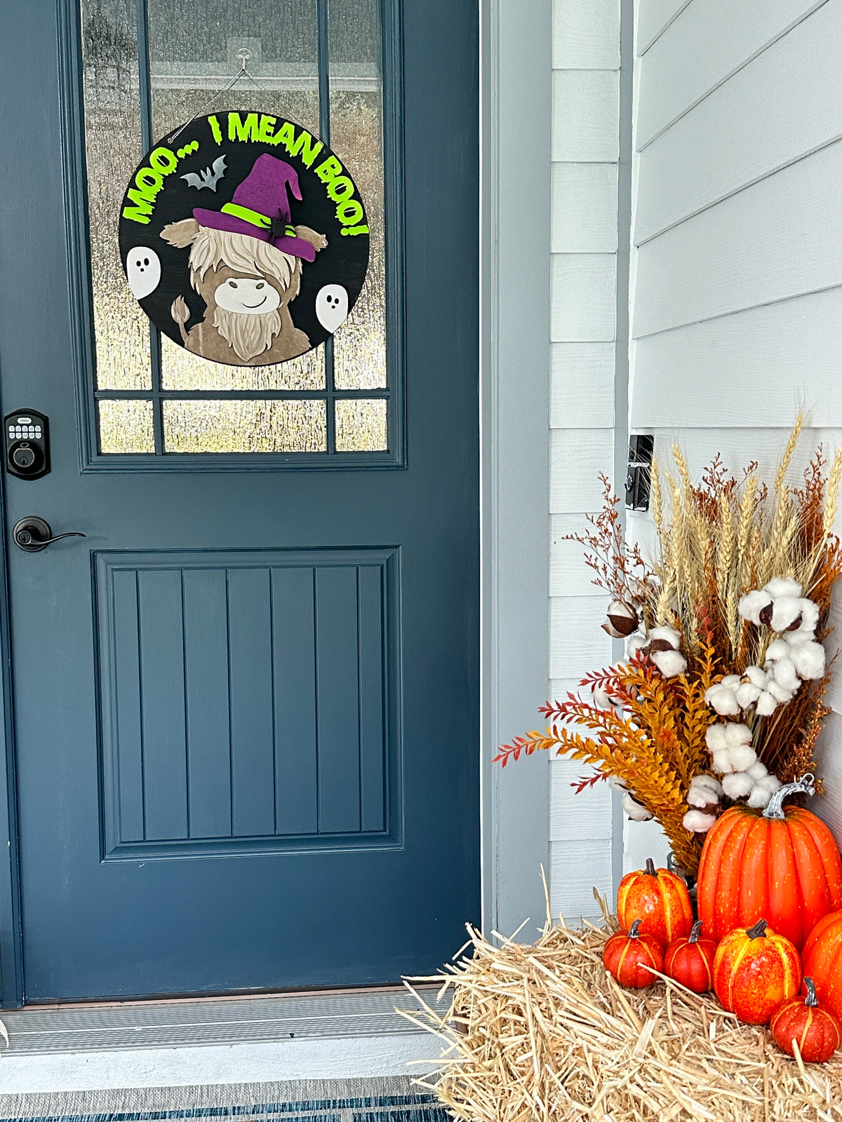 Moo.... I Mean Boo 3D CIRCLE DOOR HANGER DESIGN P02966