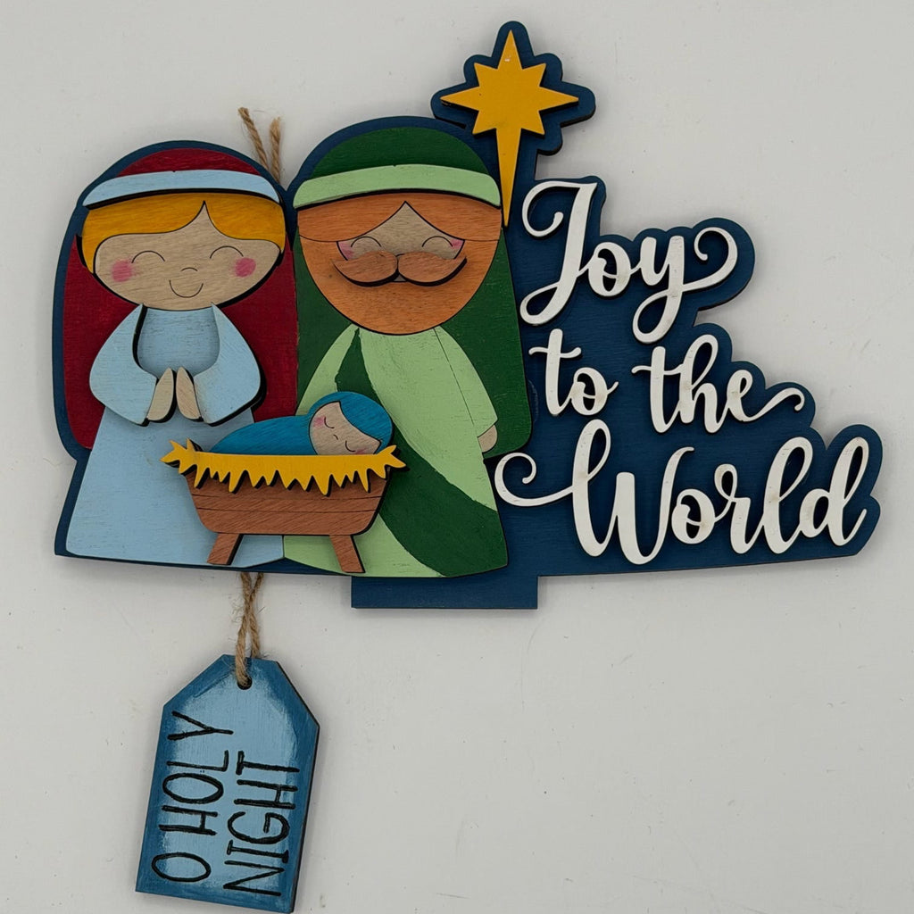 Nativity Basket Changeable 3D LASER PROJECT G0799